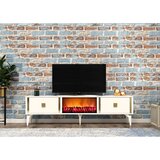 Hanah home polica za TV doruk fireplace - white, gold whitegold tv stand Cene