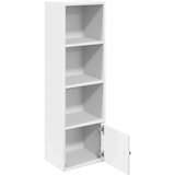 vidaXL Knjižna omara bela 31x24x102 cm inženirski les | Shoptok.si