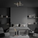 BRILO led plafonski luster rey 4xLED/6W/230V crna | Eponuda.com