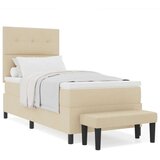  Vzmetnica z vzmetnico in klopjo bež 80x200 cm tkanina, (22083395) | Shoptok.si