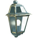 Searchlight New Orleans Zunanja vrtna stenska svetilka z 1 lučjo, črna, zlata IP44, E27, (22100682) | Shoptok.si