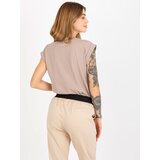 BASIC Feel Good T-shirt-RV-TS-4833.22X-dark beige | shoptok.hr