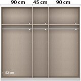 Modern Living Omara S Klasičnimi Vrati Artemis, Bela, Barva Hrasta | Shoptok.si