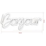 WALLXPERT dekorativna plastična led rasveta bonjour white | ePonuda.com