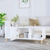  Stolić za kavu bijeli 102 x 50 x 40 cm od konstruiranog drva | shoptok.hr