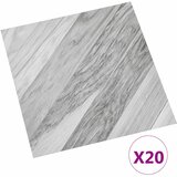  Samoljepljive Pločice za Pod Sivo Prugasto 30,5 x 30,5 cm | shoptok.hr