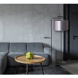  Duolla - Stojeća lampa CANNES 1xE27/15W/230V prečnik 45 cm srebrna/crna | Eponuda.com