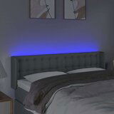  LED posteljno vzglavje svetlo sivo 147x16x78/88 cm blago, (20739840) | Shoptok.si