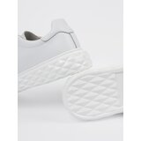 Sergio Leone White leather sneakers with a pin | Shoptok.si