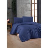  Sax Blue Blue Ranforce Double Quilt Cover Set (DE) | Eponuda.com