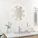 vidaXL zidno ogledalo s led svjetlima okruglo stakleno Cijene