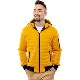 Glano Man Quilted Jacket - yellow Cene