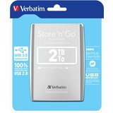 Verbatim Store'n'Go SILVER 2TB USB 3.0 2,5'' zunanji disk, (20402623) | Shoptok.si