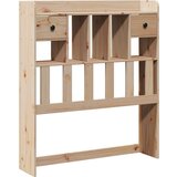 vidaXL Krevet s regalom za knjige bez madraca 100 x 200 cm od borovine | shoptok.hr