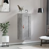  Zidni ormarić boja betona 34,5x34x90 cm od konstruiranog drva | shoptok.hr