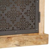  Visoka komoda s vratima 45 x 32 x 110 cm od masivnog drva manga | shoptok.hr
