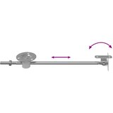  Šarka za podršku poklopcu 12 pcs Srebrno 194 x 36 x 18 mm | shoptok.hr