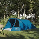  Tunelski šator s krovom Plava i siva 328 x 228 x 115 cm | shoptok.hr
