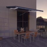 Tenda sa senzorom za vjetar LED 500 x 300 cm plavo-bijela Cijene