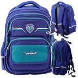  Dječji školski ruksak s remenom za prsa, tamnoplavi zeleni, 20L, 38cm | shoptok.hr