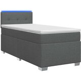  s box springom, madracem i LED-om Tamnosiva 90 x 190 cm | shoptok.hr