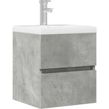vidaXL Omarica za umivalnik betonsko siva 41x38,5x45 cm inženirski les | Shoptok.si
