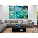  Slika - Turquoise and Gold (3 Parts) 90x60 | shoptok.hr