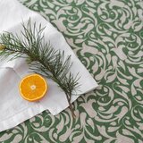 Linen Tales Laneni stolnjak 140x300 cm Evergreen Damask – | shoptok.hr