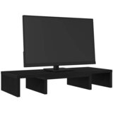 Podesivi stalak za monitor crni hrast 60x24x10,5 cm inženjerski drvo | shoptok.hr