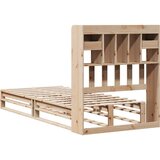 vidaXL Knjižna postelja brez vzmetnice 100x200 cm trdna borovina | Shoptok.si