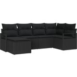  Set sofe 6 kom. Crna poliratan | shoptok.hr