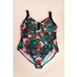 Fenzy Plus Size Enodelne Kopalke S Potiskom, Črne | Shoptok.si
