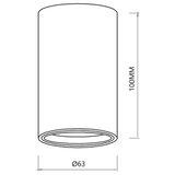 SPOT svetiljka GENESIS 1xGU10/8W/230V 10 cm crna | Eponuda.com