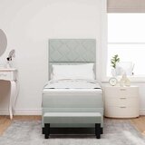  Krevet s opruga kutije Svjetlosiva 200 x 80 cm Baršun | shoptok.hr
