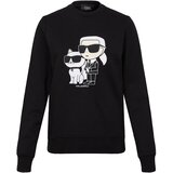 Karl Lagerfeld Sweater majica 'Ikonik 2.0' boja pijeska / crna / bijela | shoptok.hr