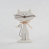 Dakls Bela lesena mačka Cats, višina 25 cm Cene