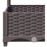  Sadilica s rešetkom smeđa 40 x 40 x 121 5 cm PP | shoptok.hr