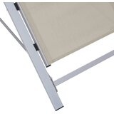  Ležaljka za sunčanje od tekstilena i aluminija krem | shoptok.hr