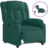 vidaXL Električni naslanjač temno zeleno blago, (20928479) | Shoptok.si