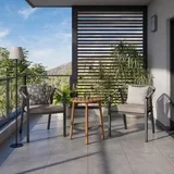 set za balkon bardolino, barve akacije, 3-Delni set