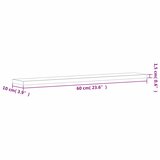  Zidne police 4 kom boja hrasta 60x10x1,5 cm konstruirano drvo | shoptok.hr
