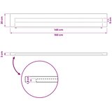  Pravokutni stolni vrh 90 x 50 x 3,5 cm Pravokutni Bijela | shoptok.hr