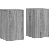 vidaXL Stojalo za rastline 2 kosa siva sonoma 30x30x50 cm inž. les, (21317392) Cene