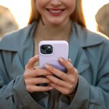 Roar kožna Mag Case maska kompatibilna s MagSafeom – za iPhone 12 Pro ljubičasta | shoptok.hr