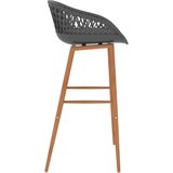  7-dijelni barski set crno-sivi - Crna i siva 6 | shoptok.hr