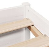 vidaXL Krevet s regalom za knjige bez madraca bijeli 90x190cm borovina | shoptok.hr