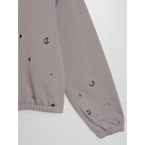 Sinsay Kratka crewneck majica s ukrasnim ringovima | shoptok.hr