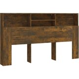  Uzglavlje s ormarićem boja dimljenog hrasta 180 x 19 x 103,5 cm | shoptok.hr