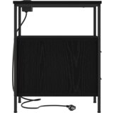 vidaXL Noćni Ormari 2 pcs Crni hrast 30 x 48 x 61 cm Konstruirano drvo | shoptok.hr