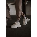 Boto Women's sneakers on a chunky sole in light beige Nevela | shoptok.hr